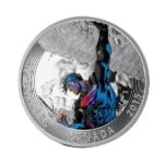 moneda de plata coloreada 20 canada superman unchained 15