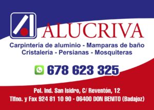 ALUCRIVA – Aluminio-Persianas-Mosquiteras - Proveedor de equipos para cerramiento de patios en Don Benito ALUCRIVA – Aluminio-Persianas-Mosquiteras - Proveedor de equipos para cerramiento de patios en Don Benito