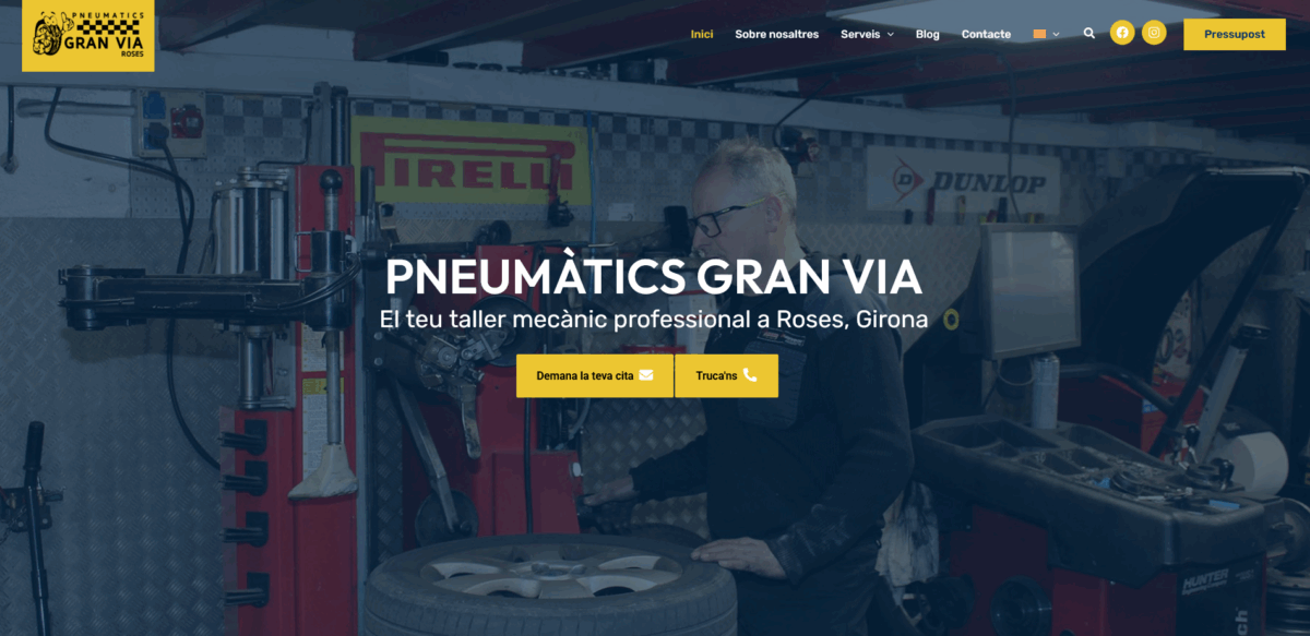 Visitar Pneumatics Gran Vía - Negocio Pneumatics Gran Vía - Negocio en Roses