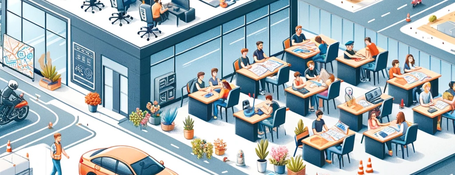 Fotos de DALL·E 2024 05 24 04.59.25 A Modern Driving School In Valencia With Students Learning To Drive In Various Vehicles Such As Cars Motorcycles And Buses. The Image Should Show Th Autoescuela Valencia Vallbona - Centro de Formación - Imagen 8