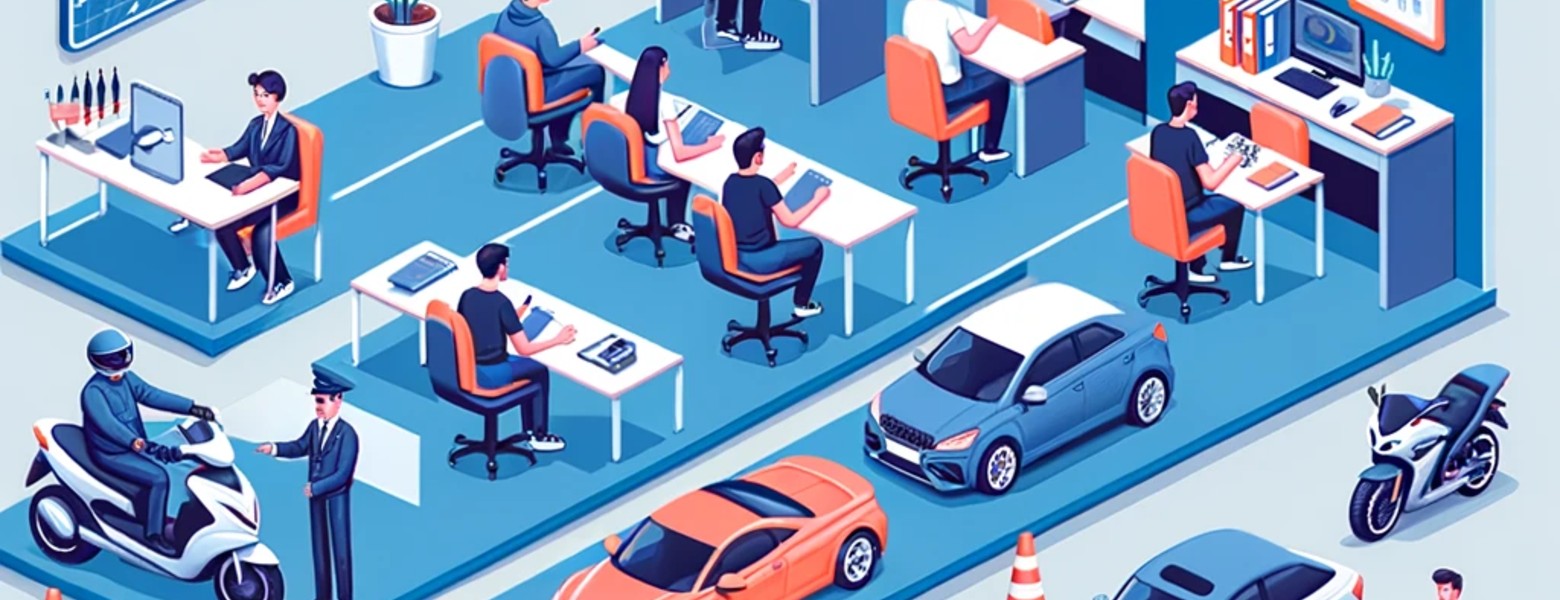 Fotos de DALL·E 2024 05 24 05.00.49 A Modern Driving School In Valencia With Students Learning To Drive In Various Vehicles Such As Cars Motorcycles And Buses. The Image Should Show Th Autoescuela Valencia Vallbona - Centro de Formación - Imagen 6