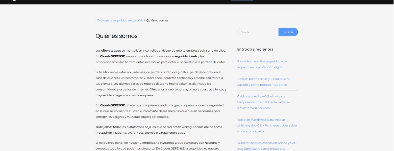Asesoría Seguridad Web - CloudsDefense - Imagen 4