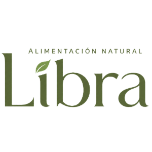 Logo de alimentación natural libra