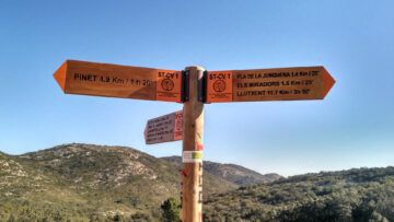 Señales de montaña - Señalética en Benigànim Señales de montaña - Señalética en Benigànim