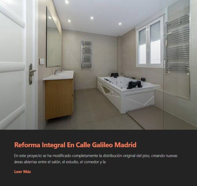 Reforma Integral Calle Galileo Madrid